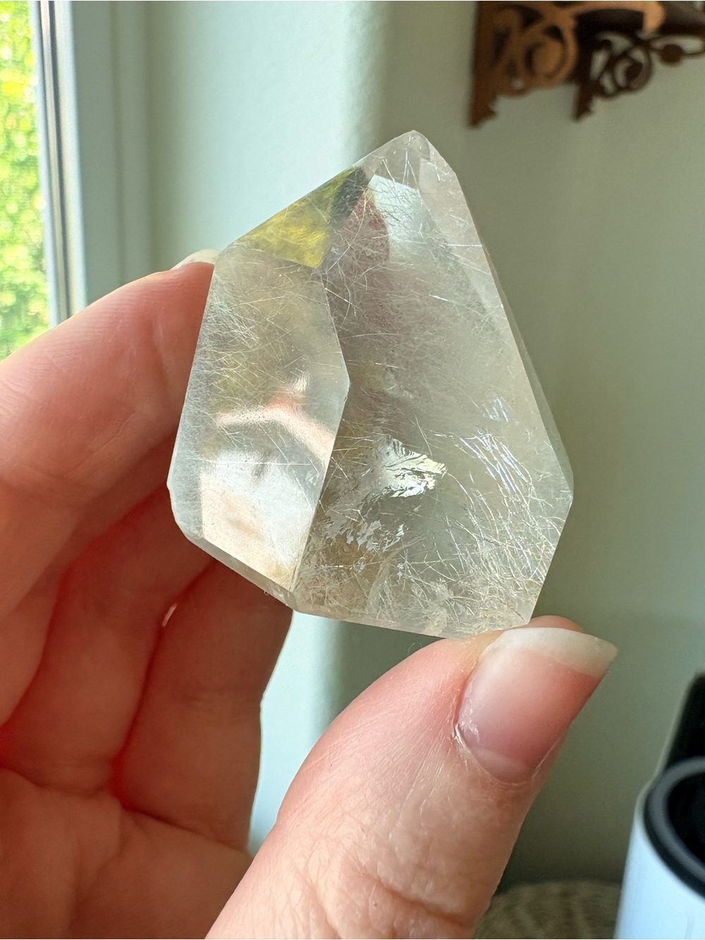 Angel Hair Rutile Quartz Crystal - Picture 4 of 8